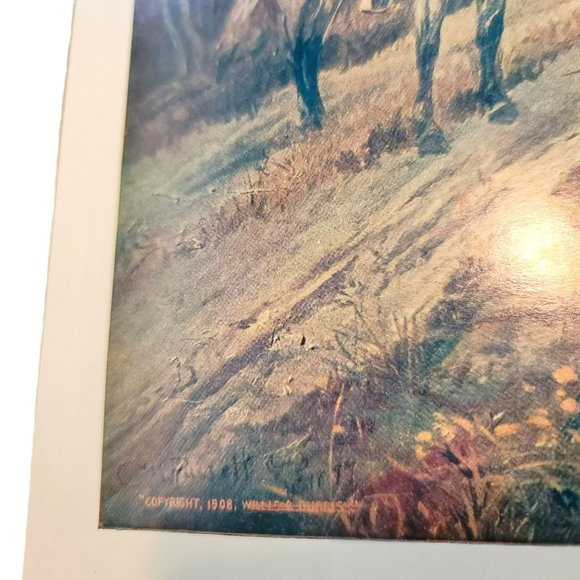 Charles M. Russell Art Prints The Hold Up + Smoke of a 45 Vintage Western LI511 - Picture 5 of 9